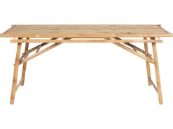 Tavolo da pranzo da giardino TINDARI 180 cm 90 cm Bambù Marrone chiaro
