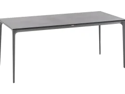 Tavolo da pranzo da giardino SOVARETO 180 cm 90 cm Effetto pietra Grigio scuro