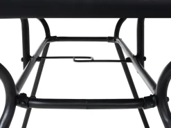 Tavolo da pranzo da giardino LIVO 140 cm 80 cm Vetro Nero