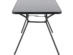 Tavolo da pranzo da giardino LIVO 140 cm 80 cm Vetro Nero