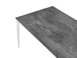 Tavolo da pranzo da giardino SOVARETO 180 cm 90 cm Effetto pietra Grigio scuro