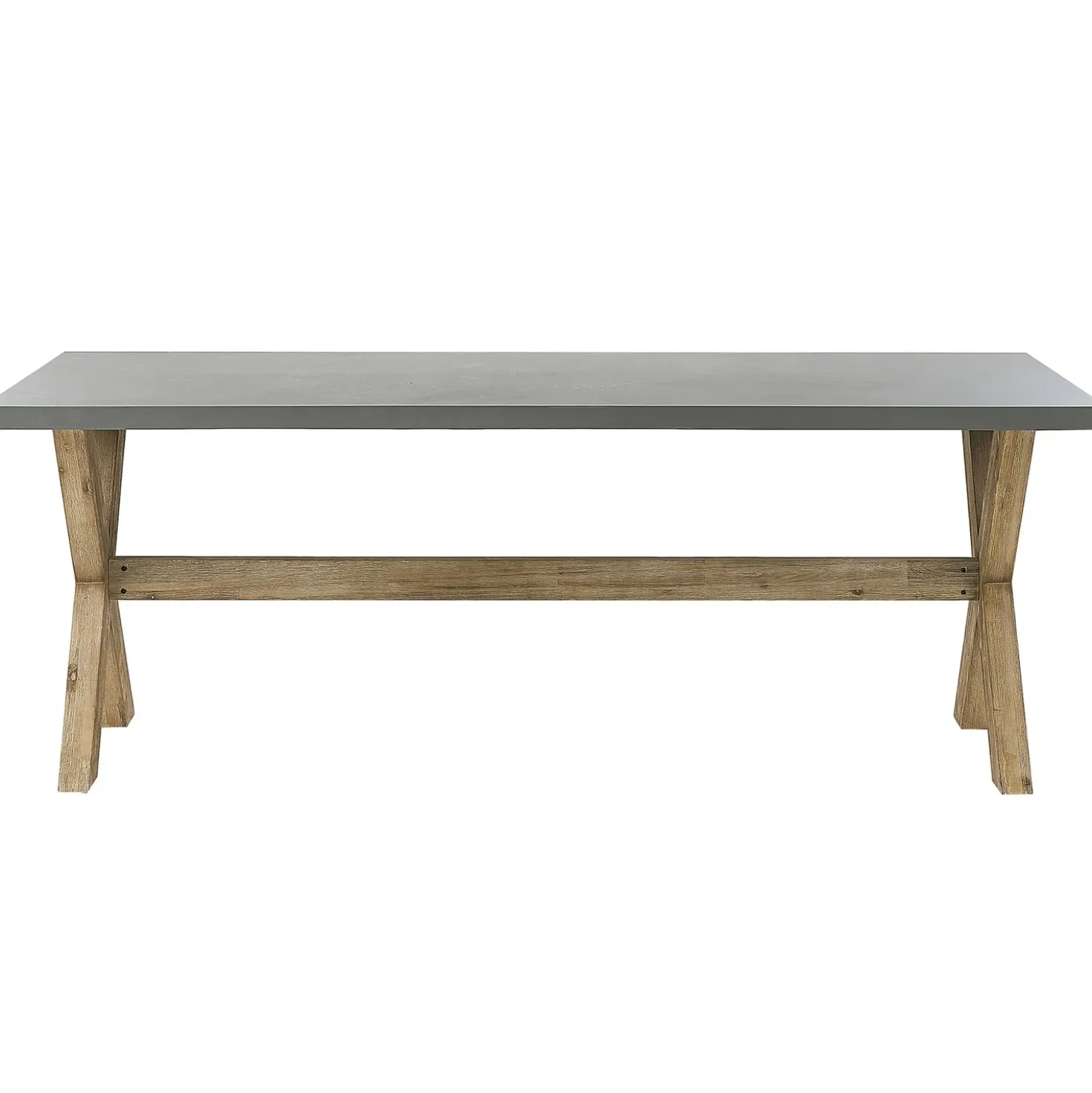 Tavolo da pranzo da giardino OLBIA 200 cm 100 cm Cemento Grigio