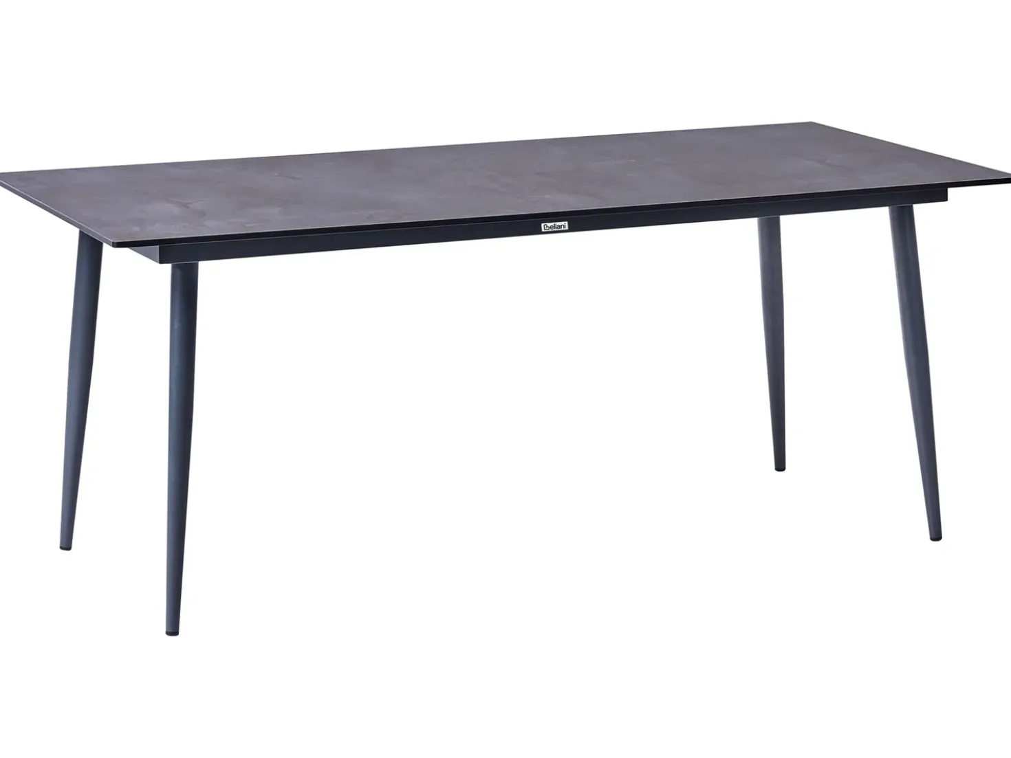 Tavolo da pranzo da giardino TOLENTINO 180 cm 90 cm Effetto pietra Grigio