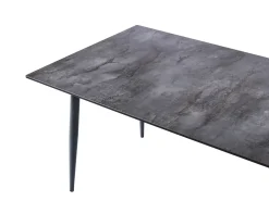 Tavolo da pranzo da giardino TOLENTINO 180 cm 90 cm Effetto pietra Grigio