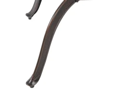 Tavolo da pranzo da giardino SALENTO 102 cm 102 cm Metallo Marrone scuro