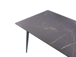 Tavolo da pranzo da giardino TOLENTINO 180 cm 90 cm Effetto marmo Marmo Grigio