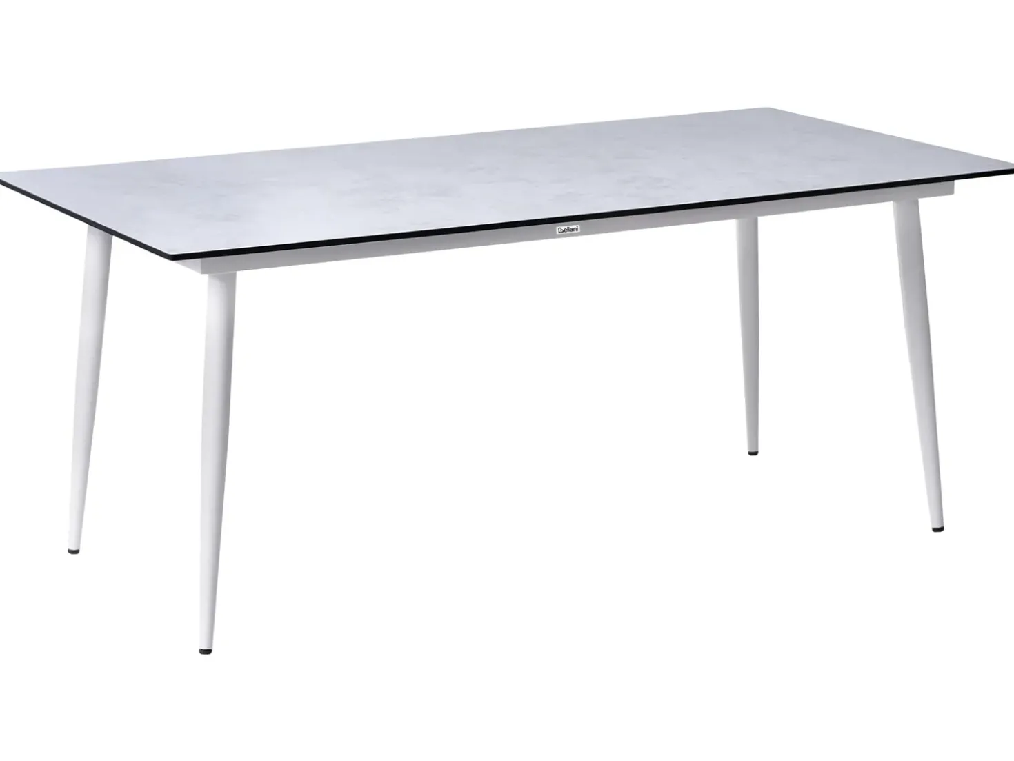 Tavolo da pranzo da giardino TOLENTINO 180 cm 90 cm Effetto pietra Grigio chiaro