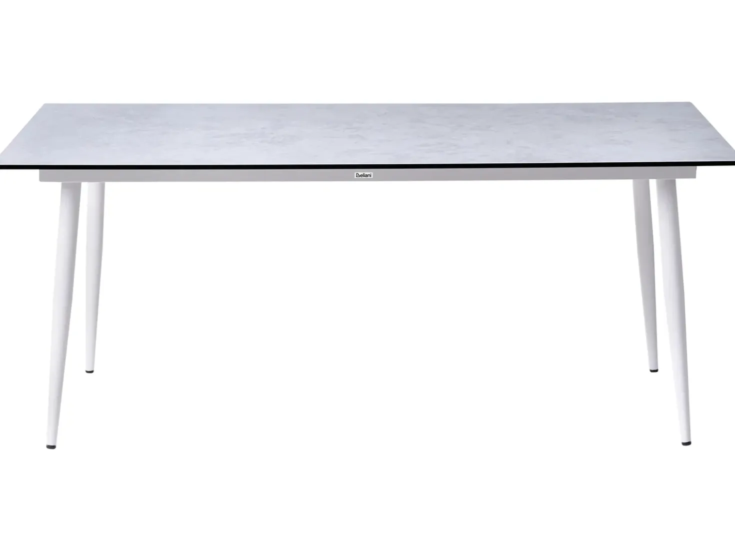Tavolo da pranzo da giardino TOLENTINO 180 cm 90 cm Effetto pietra Grigio chiaro