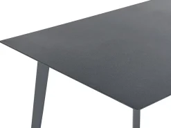 Tavolo da pranzo da giardino MILETO 140 cm 80 cm Vetro Grigio