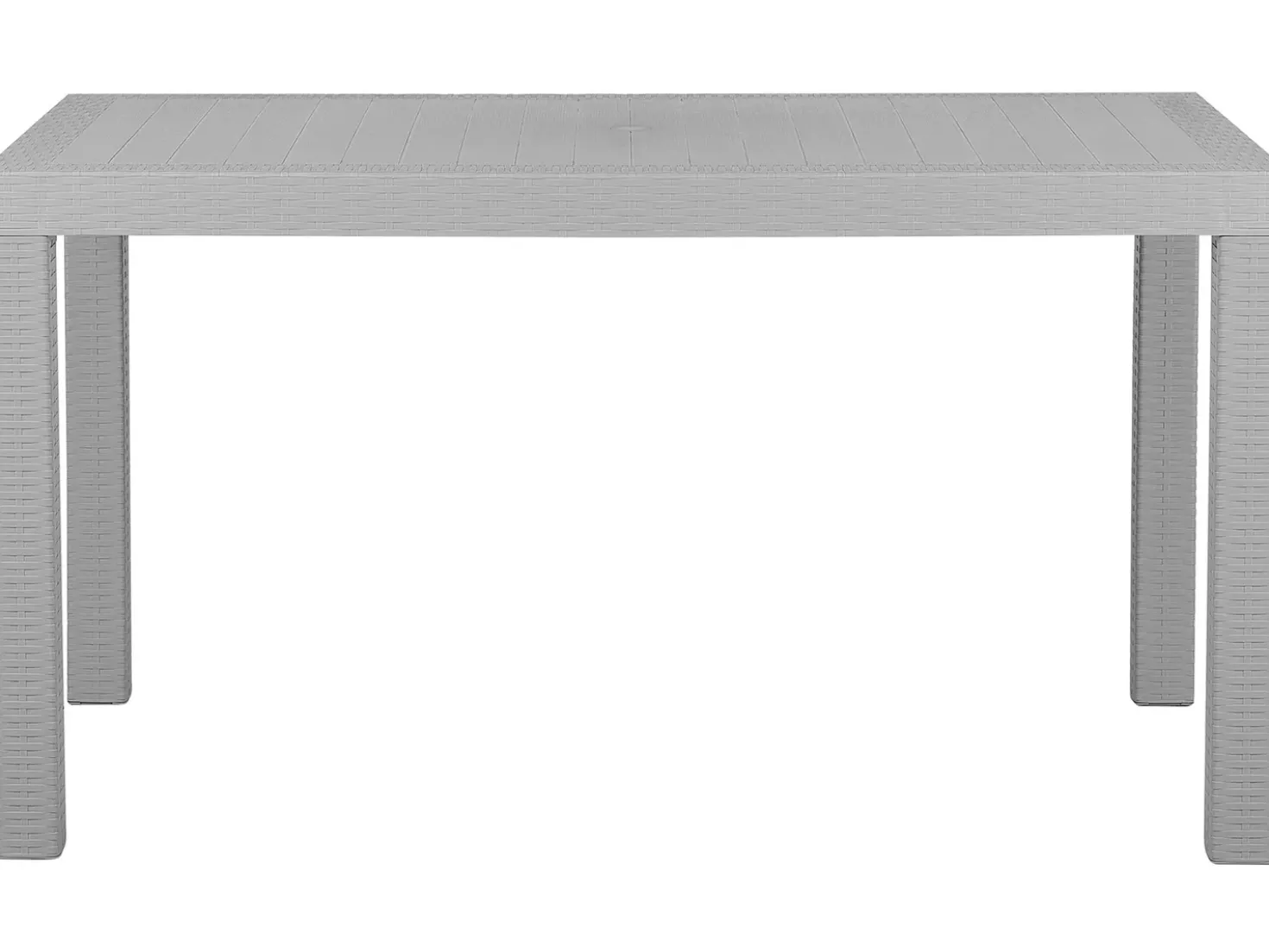 Tavolo da pranzo da giardino FOSSANO 140 cm 80 cm Grigio chiaro