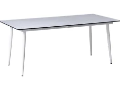 Tavolo da pranzo da giardino TOLENTINO 180 cm 90 cm Effetto pietra Effetto travertino