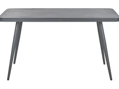 Tavolo da pranzo da giardino LIPARI 140 cm 80 cm Vetro Grigio