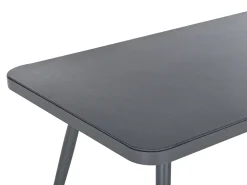 Tavolo da pranzo da giardino LIPARI 140 cm 80 cm Vetro Grigio