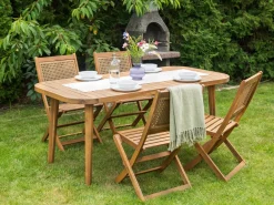 Tavolo da pranzo da giardino PARAGGI 180 cm 90 cm Legno di acacia certificato Marrone