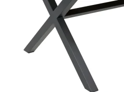 Tavolo da pranzo da giardino TIANO 160 cm 90 cm Metallo Nero