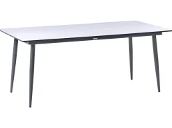Tavolo da pranzo da giardino TOLENTINO 180 cm 90 cm Effetto pietra Effetto travertino