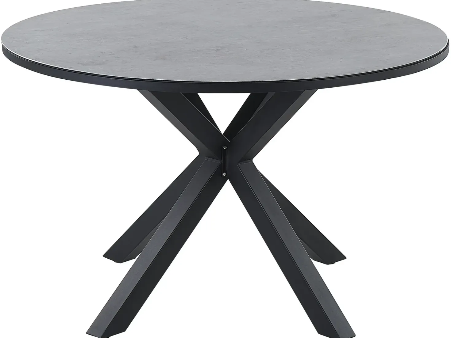 Tavolo da pranzo da giardino MALETTO 120 cm 120 cm Vetro Grigio