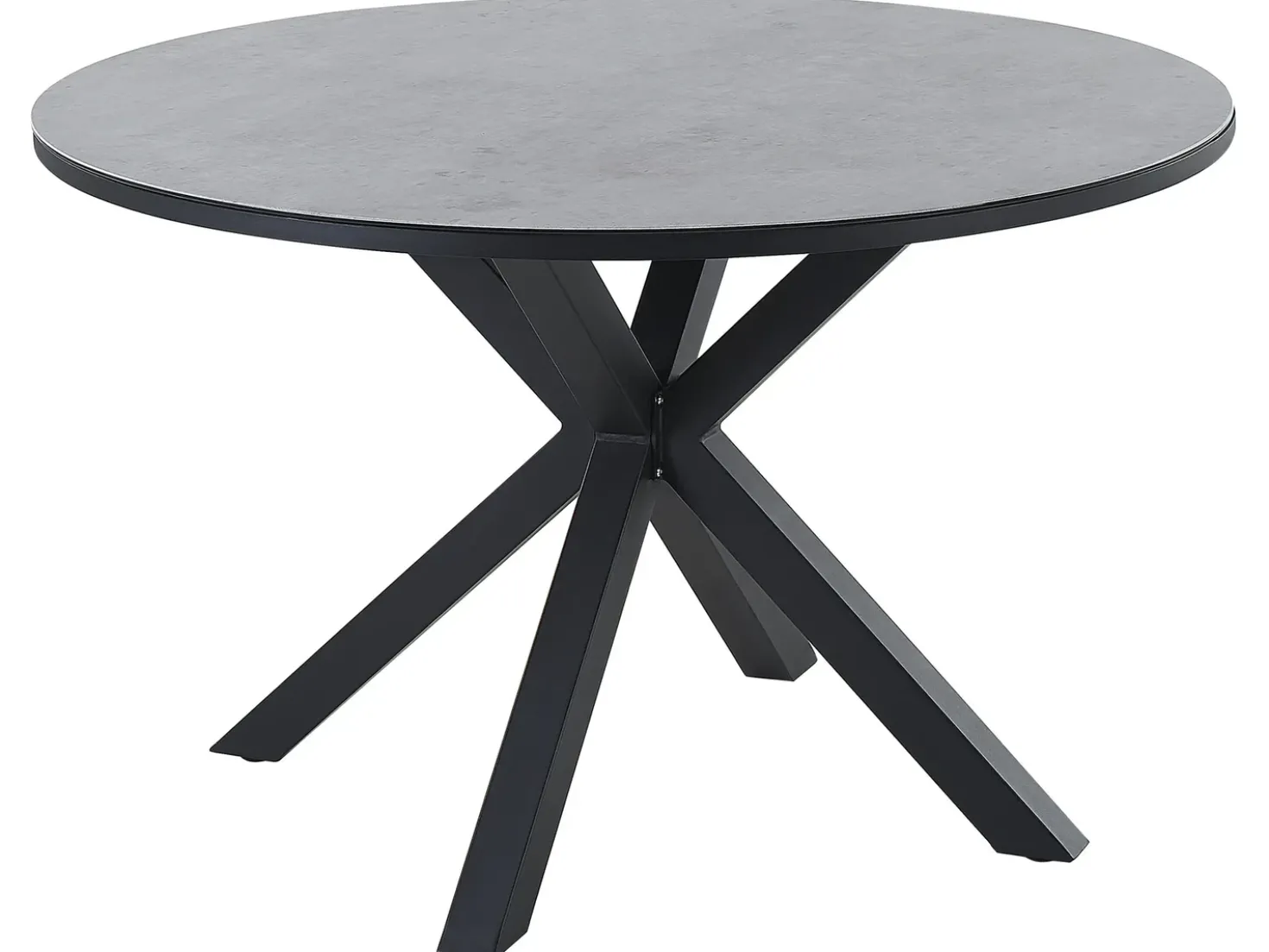 Tavolo da pranzo da giardino MALETTO 120 cm 120 cm Vetro Grigio