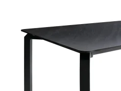 Tavolo da pranzo da giardino FELETTO 180 cm 90 cm Pietra Marmo nero