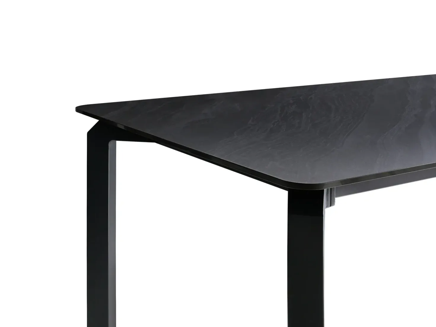 Tavolo da pranzo da giardino FELETTO 180 cm 90 cm Pietra Marmo nero