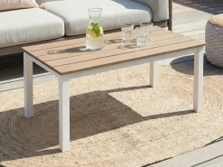 Tavolo da pranzo da giardino MESSINA 100 cm 52 cm Bianco