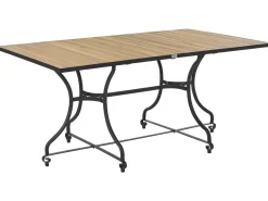 Tavolo da pranzo da giardino LASCARI 160 cm 90 cm Legno d'acacia Marrone chiaro