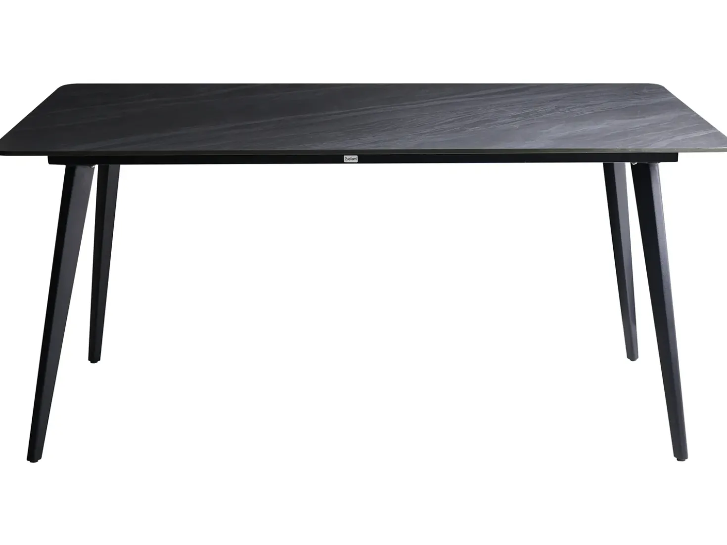 Tavolo da pranzo da giardino RODALLO 160 cm 90 cm Pietra Marmo nero