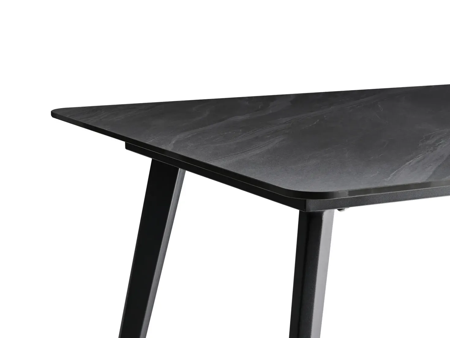 Tavolo da pranzo da giardino RODALLO 160 cm 90 cm Pietra Marmo nero