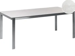 Tavolo da pranzo da giardino COSOLETO 180 cm 90 cm Vetro Bianco