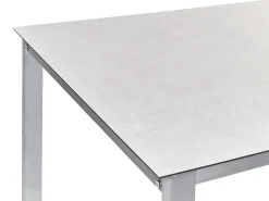 Tavolo da pranzo da giardino COSOLETO 180 cm 90 cm Vetro Bianco