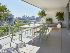 Tavolo da pranzo da giardino BARTICA 154 cm 84 cm Beige