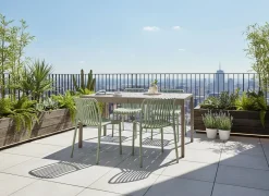 Tavolo da pranzo da giardino BARTICA 154 cm 84 cm Beige