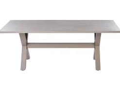 Tavolo da pranzo da giardino CASCAIS 200 cm 105 cm Metallo Tortora