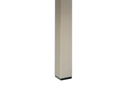 Tavolo da pranzo da giardino VERNIO 180 cm 90 cm Metallo Nero/Argento