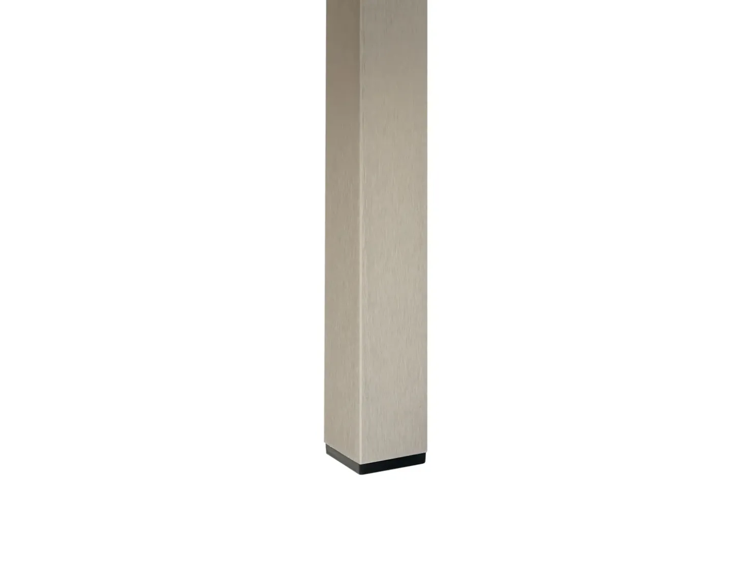 Tavolo da pranzo da giardino VERNIO 180 cm 90 cm Metallo Nero/Argento