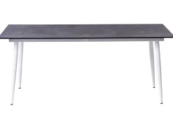 Tavolo da pranzo da giardino TOLENTINO 180 cm 90 cm Effetto pietra Grigio
