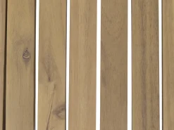 Tavolo da pranzo da giardino LASCARI 120 cm 120 cm Legno d'acacia Marrone chiaro