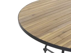 Tavolo da pranzo da giardino LASCARI 120 cm 120 cm Legno d'acacia Marrone chiaro