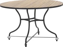 Tavolo da pranzo da giardino LASCARI 120 cm 120 cm Legno d'acacia Marrone chiaro