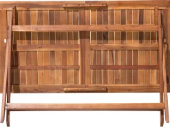 Tavolo da pranzo da giardino CENTO 140 cm 75 cm Legno d'acacia Marrone