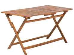 Tavolo da pranzo da giardino CENTO 140 cm 75 cm Legno d'acacia Marrone