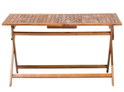 Tavolo da pranzo da giardino CENTO 140 cm 75 cm Legno d'acacia Marrone