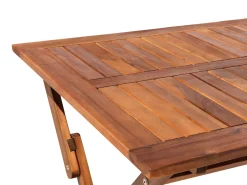 Tavolo da pranzo da giardino CENTO 140 cm 75 cm Legno d'acacia Marrone