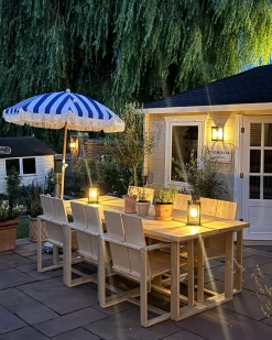 Tavolo da pranzo da giardino AZZANELLO 230 cm 100 cm Legno d'acacia Marrone chiaro