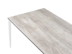 Tavolo da pranzo da giardino SOVARETO 180 cm 90 cm Simil legno Grigio chiaro