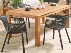 Tavolo da pranzo da giardino MONSANO 190 cm 105 cm Legno d'eucalipto Marrone