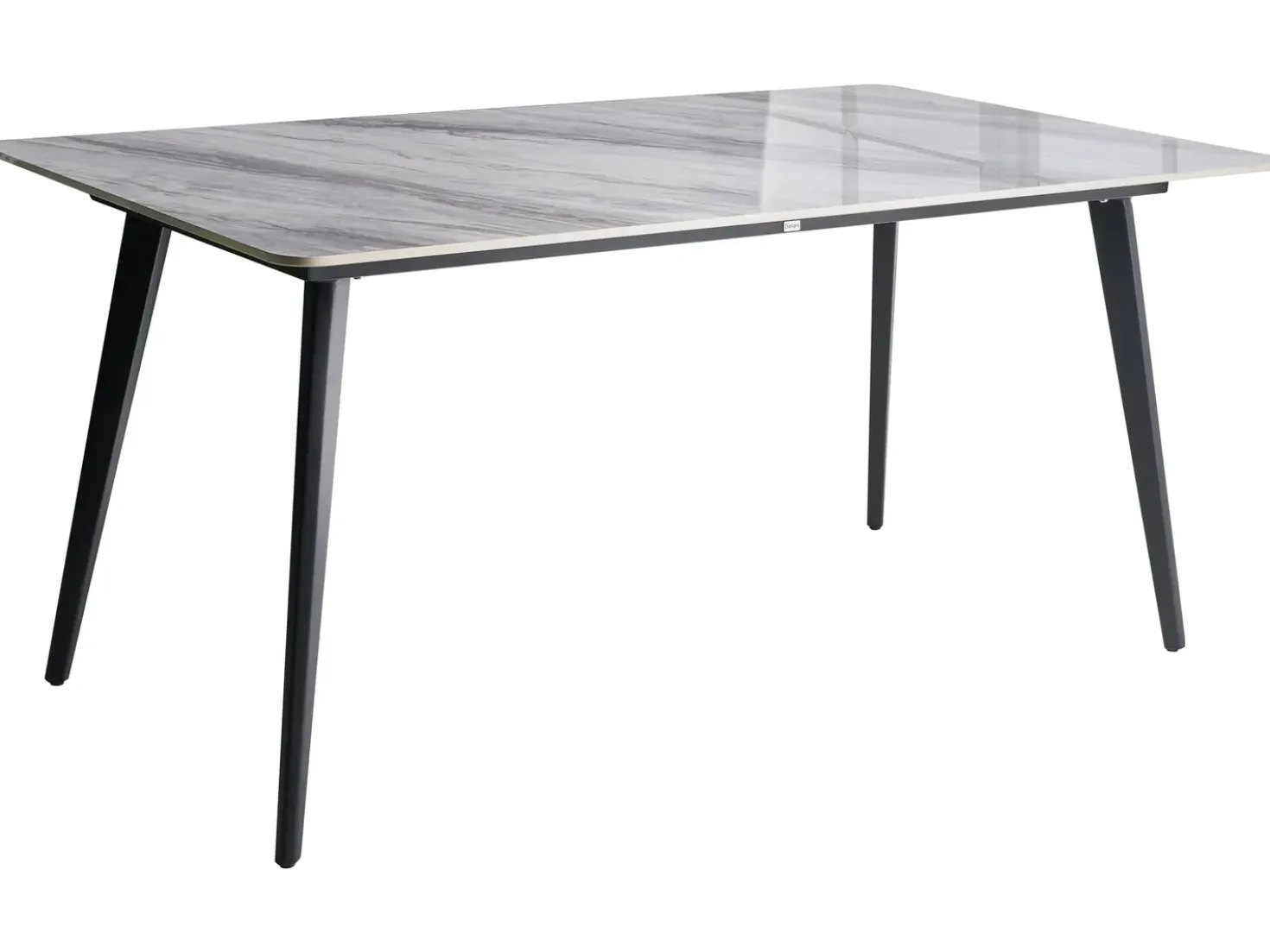 Tavolo da pranzo da giardino RODALLO 160 cm 90 cm Pietra Marmo Grigio