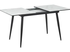 Tavolo da pranzo EFTALIA Marmo bianco 120/150 cm 80 cm