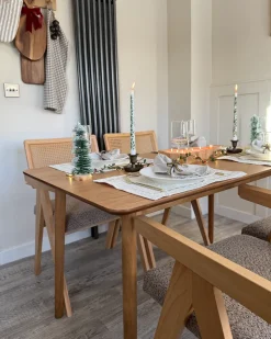 Tavolo da pranzo ELVYN Rovere chiaro 140 cm 80 cm