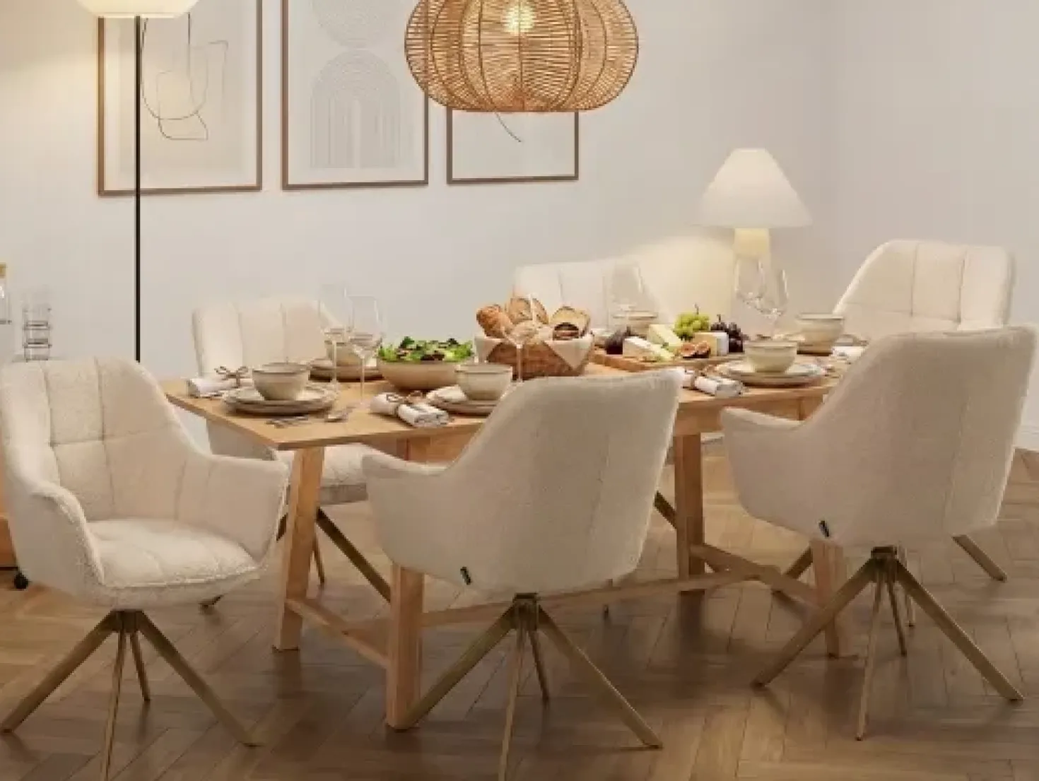 Tavolo da pranzo estensibile BARNES Frassino chiaro 160/200 cm 90 cm